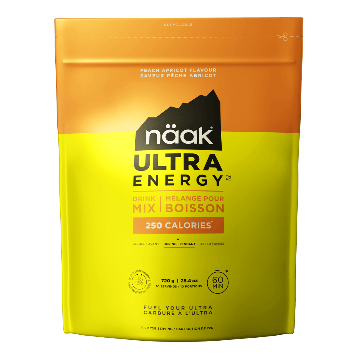 Näak Energy Drink Mix Energy Drink Mix | Peach Apricot - Bag